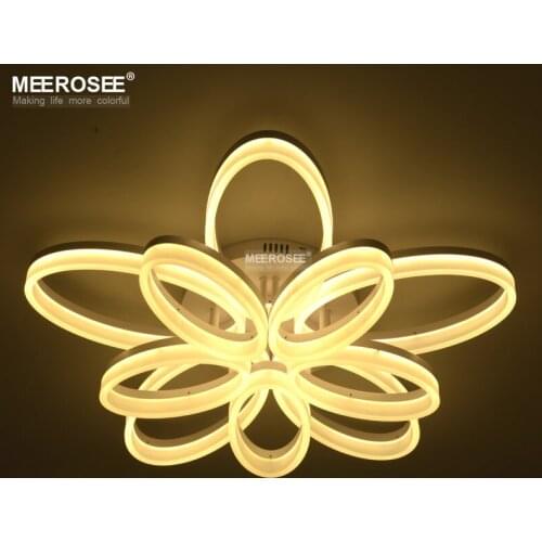 Modern LED Chandelier Lighting White Acrylic lampara techo Flush Mounted Lamp Lustre luces led decoracion Free Shipping