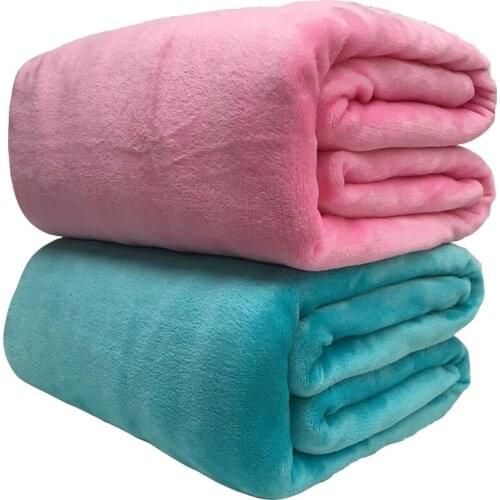 Sofa Throw Light Thin Mechanical Wash Flannel Blankets Soft Warm Coral Fleece Blanket Winter Sheet Bedspread