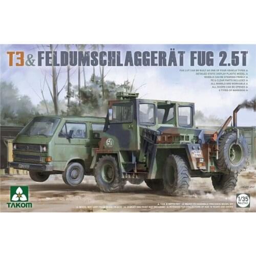 TAKOM 2141 1/35 Scale model kit T3& FELDUMSCHLAGGERAT FUG 2.5T Plastic