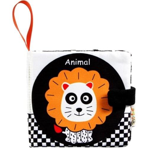 XXFE Cloth Book Interactive Toy Montessori Soft Polyester Teaching Book Stimulation Reading Book Early Learning Gift for Baby
