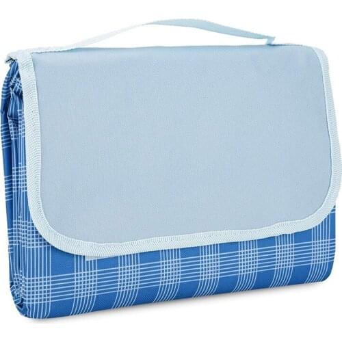 Outdoor Portable Hiking Camping Picnic Blanket Camping Mat Waterproof Folding Camping Mat Lattice Widened Picnic Mat