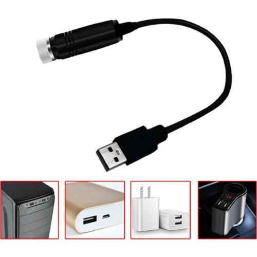 USB Projection Lamp 226x15mm Aluminum Alloy Light Star Star Night 0.15W Atmosphere