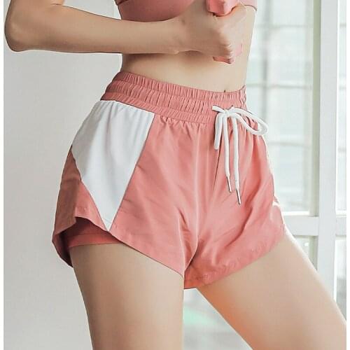 Yoga Sports shorts women loose outer wear mid-waist long legs and quick-drying running thin casual yoga fitness shorts
