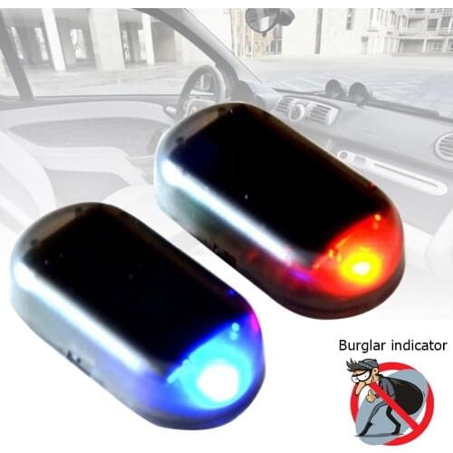 1PCS Solar LED Anti-Theft Lights Strobe Signal Lights Wire-Free Traffic Warning Lights Car Solar Light Car Alarm LED Lamp Bulbs