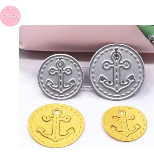 2pcs Anchors Slimline Cutting Dies Scrapbooking Mold Embossing Folder Making Craft Stencil Stamps Metal Card Making Die Cut 2020