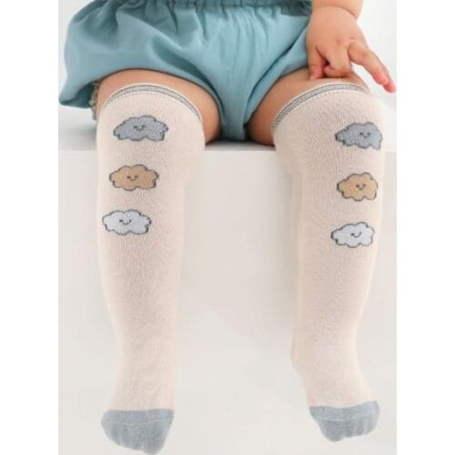 2021 Autumn Winter Infant Baby Socks Cotton Girls Knee Long Socks Newbron Baby Kids Toddler Knee High Socks Sokken 0-5Y