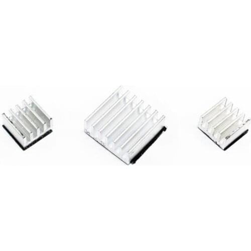 45pcs/lot Raspberry PI Pure Aluminum Heat Sink Set Kit 90pcs=Chip heat sink 14*14mm (15pcs)+ 8*8mm (30pcs)