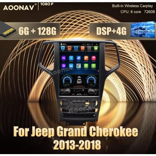 2 din Android 10.0 car radio For Jeep Grand Cherokee 2013-2018 car stereo auto radio GPS navigator Video Audio Radio Head Unit