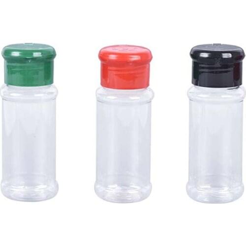 5Pcs BBQ Condiment Bottle Spice Jar Plastic Small Hole Pepper Seasoning Shakers Outdoor Camping Picnic Tableware Set Portable