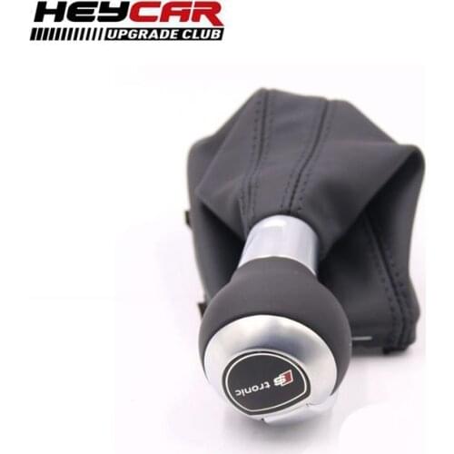 FOR GOLF 5 6 Jetta Scirocco CC Passat Q3 S TRONIC Sport Genuine Leather AT Gear Shift Knob Lever Cover