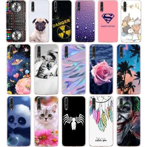 W case cover for huawei p20 pro case back cover silicone 360 full protective P 20 pro Coque etui clear