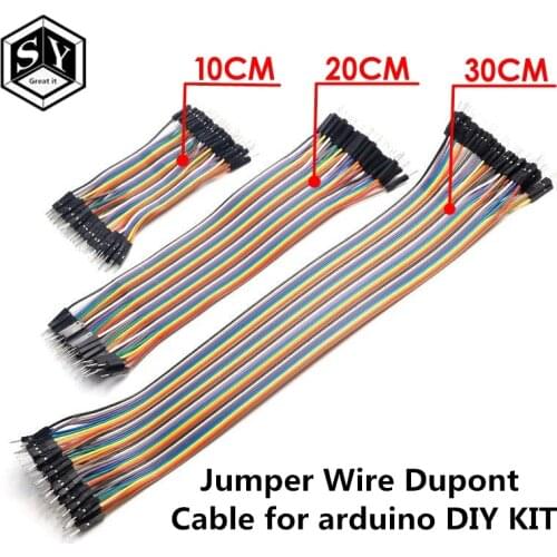 Great IT Dupont Line 10CM 20CM 30CM Male to Male Female to Male Female to Female Jumper Wire Dupont Cable for arduino DIY KIT
