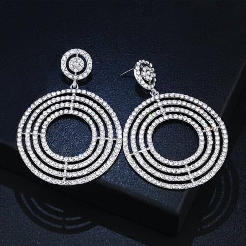 FNQUFUJ Earrings With Stones