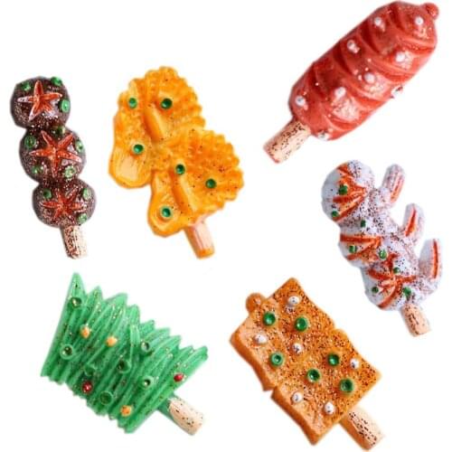 Artificial Simulation Food Flatback Resin Cabochon Simulation BBQ Skewers Scrapbooking for Phone Decoration DIY Accessories