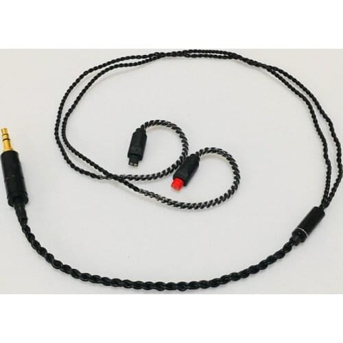Diy earphone wire OFC cable for se535 mmcx pin ue900 se215 IM50 IM70 IE80 0.75MM 0.78MM pin short cable 45cm