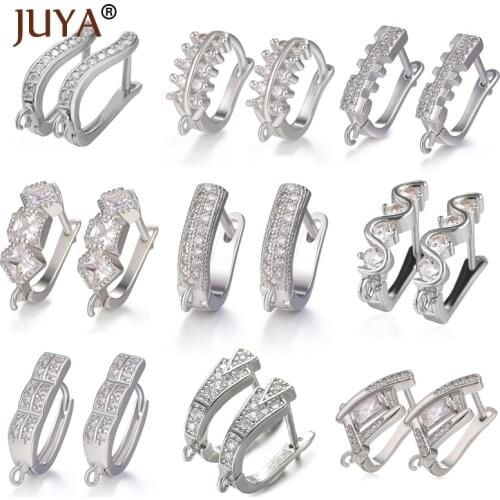 JUYA HandMade Earring Findings Gold/Silver color Earring Hooks Womens Jewelry Accessories Jewelry Earrings Making Wholesale