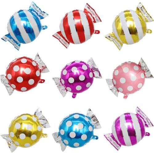 Candy Foil Balloons Happy Birthday Wedding Decorations Kids Toy Balls Event Party Decoration Baby Shower Helium Balloon Supplies