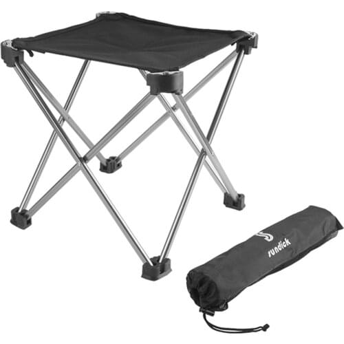 Lightweight Portable Footstool Aluminum Alloy Camping Beach Folding Fishing Outdoor BBQ Chair With Storage Bag