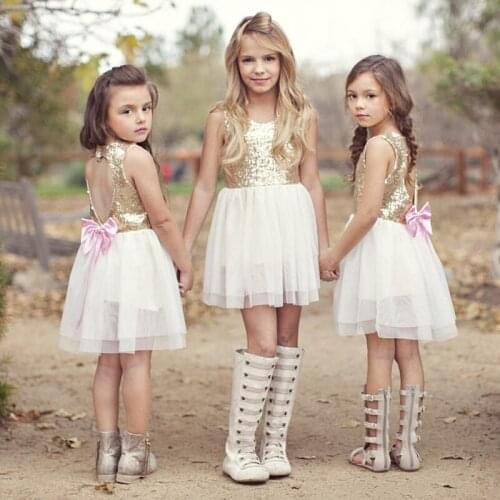 3-10 Years Old Girl Dress Summer Lovely Dress Girl Sequins Sleeveless Cotton Dress Cotton Hand Rip Girl Princess Dress 3-10Y