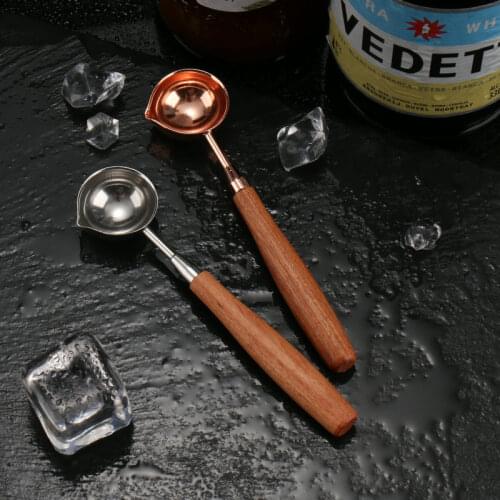 Wax seal Stamp Convenient Accessories Sealing Wax Furnace Stove Melting Spoon Retro Wooden Handle Spoon with Warmer Melting Pot