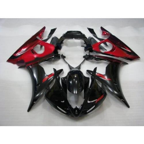 Motorcycle Fairing kit for YAMAHA YZFR6 03 04 05 YZF R6 YZF600 2003 2004 2005 YZF 600 ABS Red black Fairings set+7gifts YF28