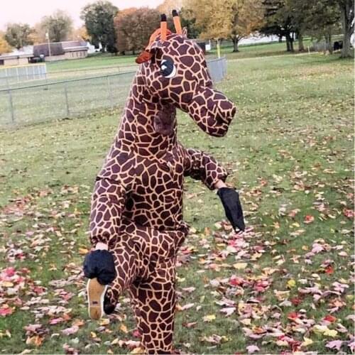 Inflatable Costume for Adult/Teen Funny Shark Giraffe Banana Costume Halloween Party Costume Full Body Blow Up Costume