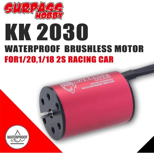 Surpass Hobby Brushless Motor Waterproof 2030 4500KV 6500KV 7200KV 2S for 1/20 1/18 Lexus RC Drift Racing Car Road Touring Cars
