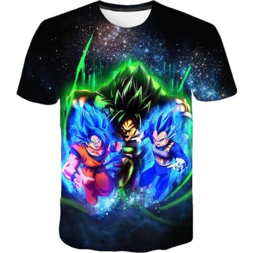 New Fashion Animation Monkey King Series 3D Printing T-Shirt Summer Mens Short-Sleeved Boys And Girls Plus Size Shirt Xs-6xL