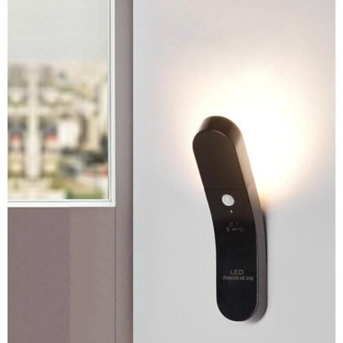 KHLITEC Newest Motion Sensor Night Light Potable 6 LED Closet Lights Battery Powered Wireless Cabinet Motion Detector Wall Lamp