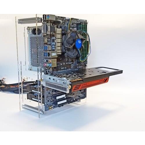 Open chassis ATX transparent personality chassis vertical horizontal case water-cooled air-cooled computer mainframe desktop