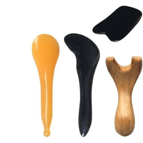 Acupuncture stick dial ribs point pen eye massager facial scraping plate allocated Meridian Beeswax poking rod Beauty Roller