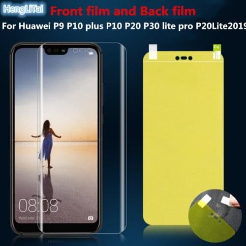 Front film and Back film 3D Full Cover Screen Protector TPU Film For Huawei P9 P10 plus P10 P20 P30 lite pro P20Lite2019