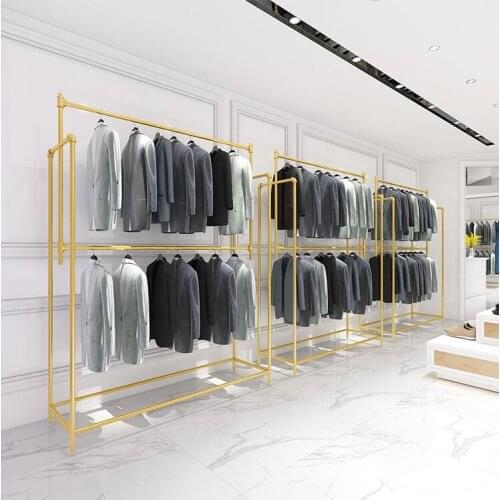 Wedding stand studio special display stand dress rack cheongsam double layer dress display stand mens clothes hanger