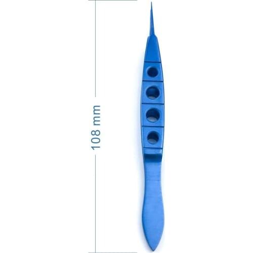 Titanium 108mm castroviejo Straight Toothed Forcep ophthalmic surgical tweezers
