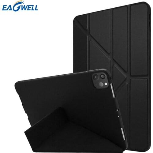 For iPad Air 4 2020 Pro 11 2018 2020 2021 Tablet Case PU Smart Capa Covers for iPad 10.2 7th Gen Pro 10.5 Mini 5 9.7 2017 2018