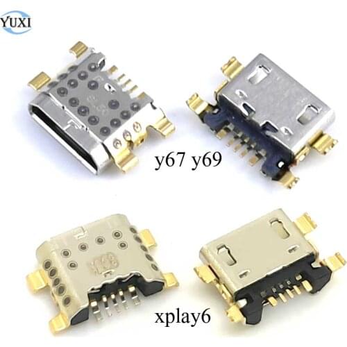 YuXi 2pcs Micro USB Charging Port USB Jack Connector Socket For VIVO Y67 Y69 Y79 Xplay6 Y71 Y75 Y83 Y85 Y91 Y93 Y97 X21S S1 U1