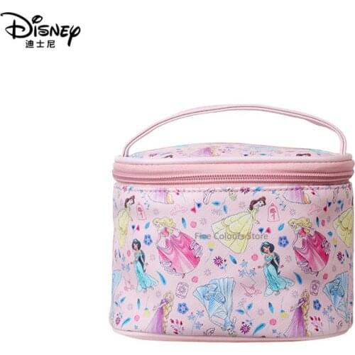 2021Disney Genuine Cartoon Cute Princess Makeup PVC Waterproof Wash Bag Large Capacity Portable Travel Cosmetic Storage Bag