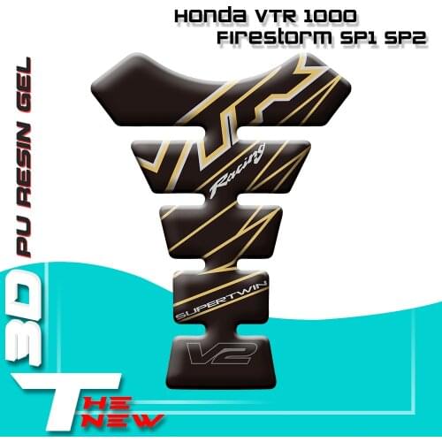 Motorcycle Tank Pad Protector Decal Sticker Case Tankp Stickers For Honda VTR 1000 Firestorm SP1 SP2 Fish Bone ProtectioSticker