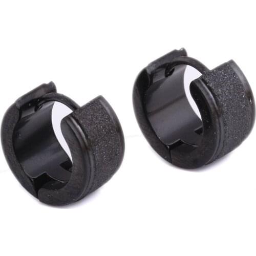 Monla womens earrings Gold And Black Color stainless steel fashion earrings for women