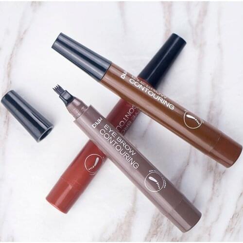 Four-pronged Liquid Eyebrow Pencil Eyebrow Female Cosmetics Waterproof Eyebrow Pencil Makeup Pencil Eyebrow Makeup Brow Liner