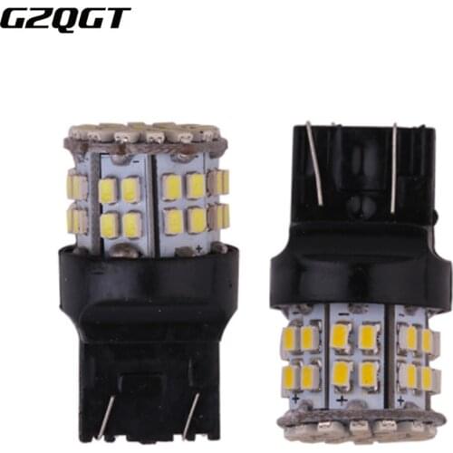 10 Pcs W21/5W 50SMD Car LED Brake Light T20 7443 Backup Reserve Lights Stop Rear Bulb Auto Turn Signal Lamp