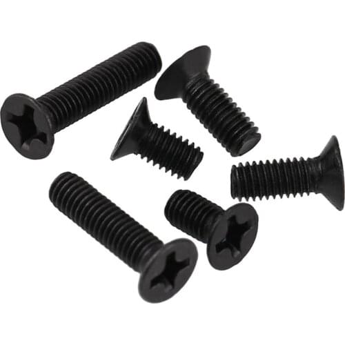 500pcs KM M2 M2.5*4/5/6/8/10/12mm Phillips Flat Countersunk head Machine screws Laptop Computer screw