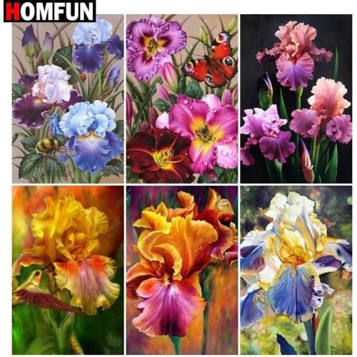 HOMFUN Full Square/Round Drill 5D DIY Diamond Painting "Flower landscape" Embroidery Cross Stitch 5D Home Decor Gift