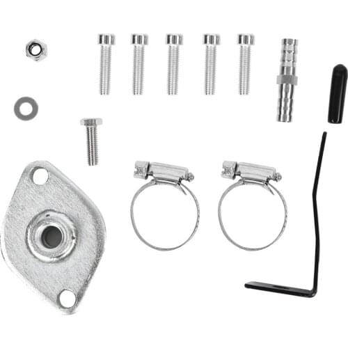 Block-Off Plate EGR Valve Cooler Delete Kit Pressure Sensor BracketAlloy Steel For Ford F250 F350 F450 F550 6.7L 2011-2014