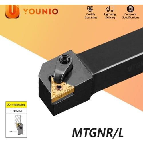 YOUNIO External Turning Tool Holder MTGNR1616H16 MTGNR2020K16 MTGNR2525M16 TNMG1604 Carbide Inserts Lathe Cutting Machine Tools