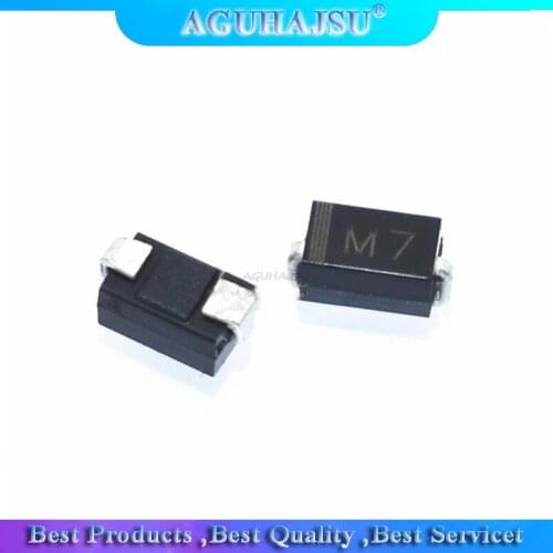 100PCS 1N4007 SMD DIODE M7 1A 1000V IN4007 Rectifier Diode New original