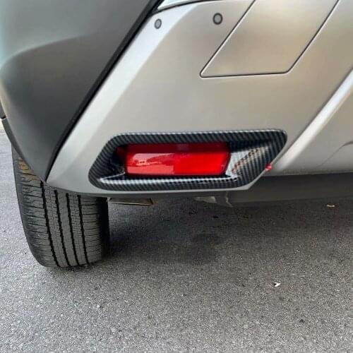For Nissan Rogue X-Trail T33 2023 2022 Carbon Fiber Front Rear Reflector Fog Light Lamp Cover Trim Bezel Frame Styling Garnish