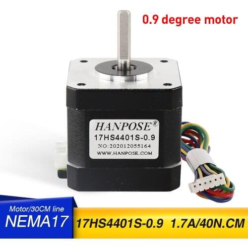 1PCS Nema17 Stepper Motor 42 motor 40N.CM 1.7A 17HS4401S 0.9 degree Step angle motor for CNC milling machine
