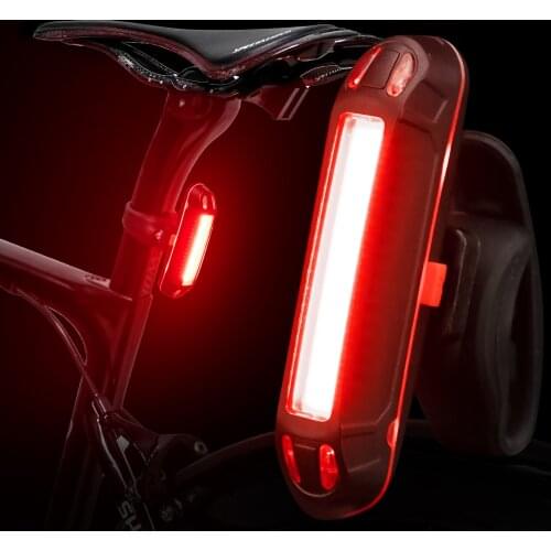 Bicycle Sensing Light IPx5 Waterproof LED Charging Cycling Taillight USB Bike Rear Light Accessories high itensity Taillight