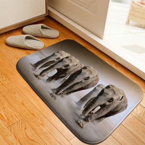 Entrance Mats Printed Flannel Doormat Kitchen Mat for Floor Welcome Rugs Absorbent Anti Slip Shower Rug Bedroom Hallway Carpet